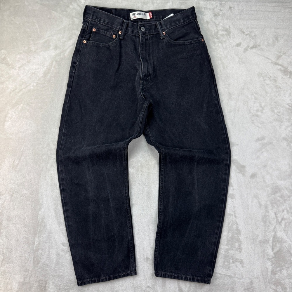 Vintage Y2K 2000's Levis 550 Jeans Mens 34x30 (Fits 32x29) Black Relaxed Denim